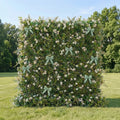 Clover: 5D Green Lucky Clovers Silk Floral Wall Roll-Up Fabric Backdrop for St.Patrick' Day Events Decoration