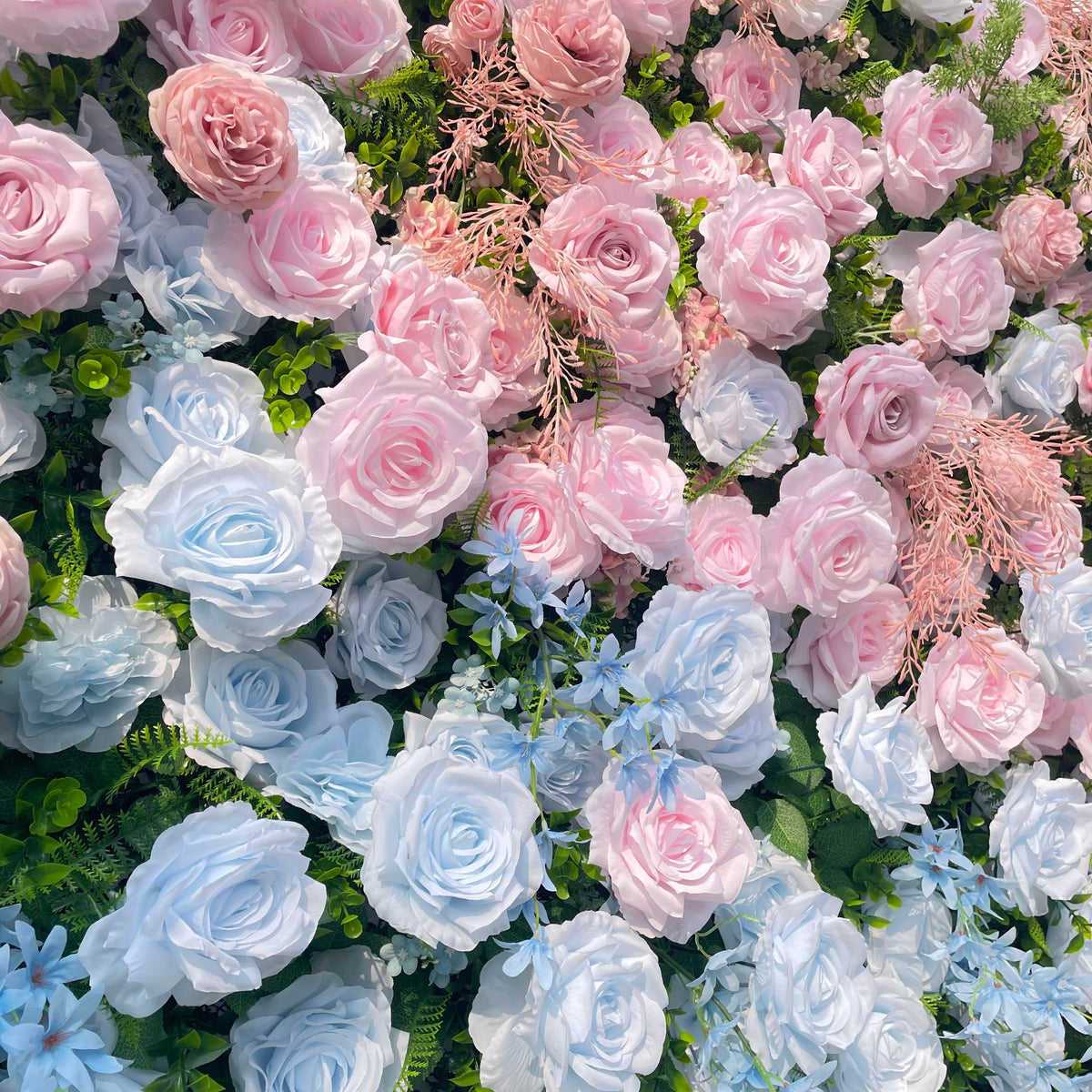 Hope - 5D Fabric Roll Up Flower Wall for Gender Reveal Baby Shower Party Backdrop