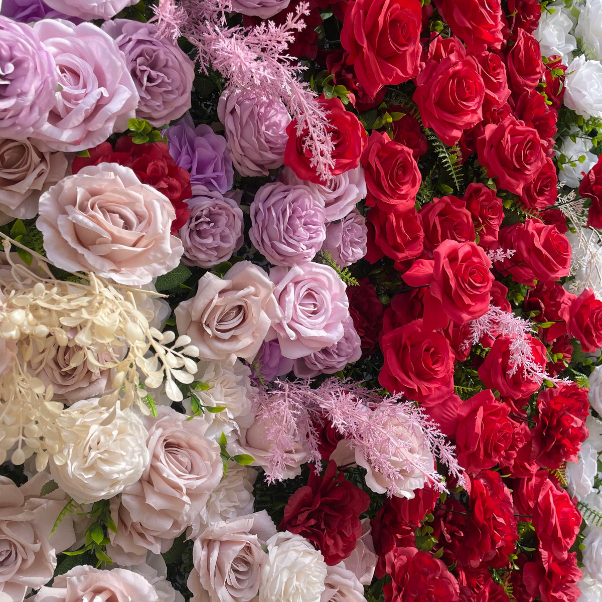 Muma - 5D Fabric Roll Up Flower Wall for Gender Reveal Party Baby Shower Backdrop