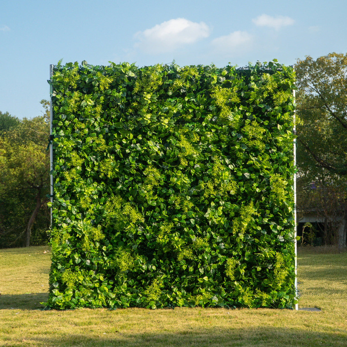 Greenery:3D Fabric Artificial rolling up curtain flower wall 8ft x 8ft for weddings and events decoration(Air Shipping 5 Business Days)