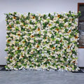 2026 Spring Mothers Day Flower Wall Decoration 8*10ft Silk Green and Yellow Sunflower High End 5D Soft Floral Wall Ornament Free Shipping
