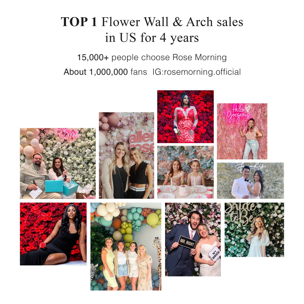 Romyrella 5D Fabric Artificial rolling up curtain flower wall