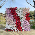 Muma - 5D Fabric Roll Up Flower Wall for Gender Reveal Party Baby Shower Backdrop