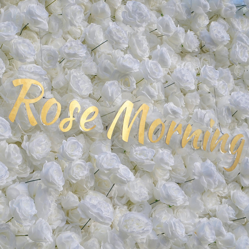 Angel：5D Fabric Artificial rolling up curtain flower wall (Ready to Ship)