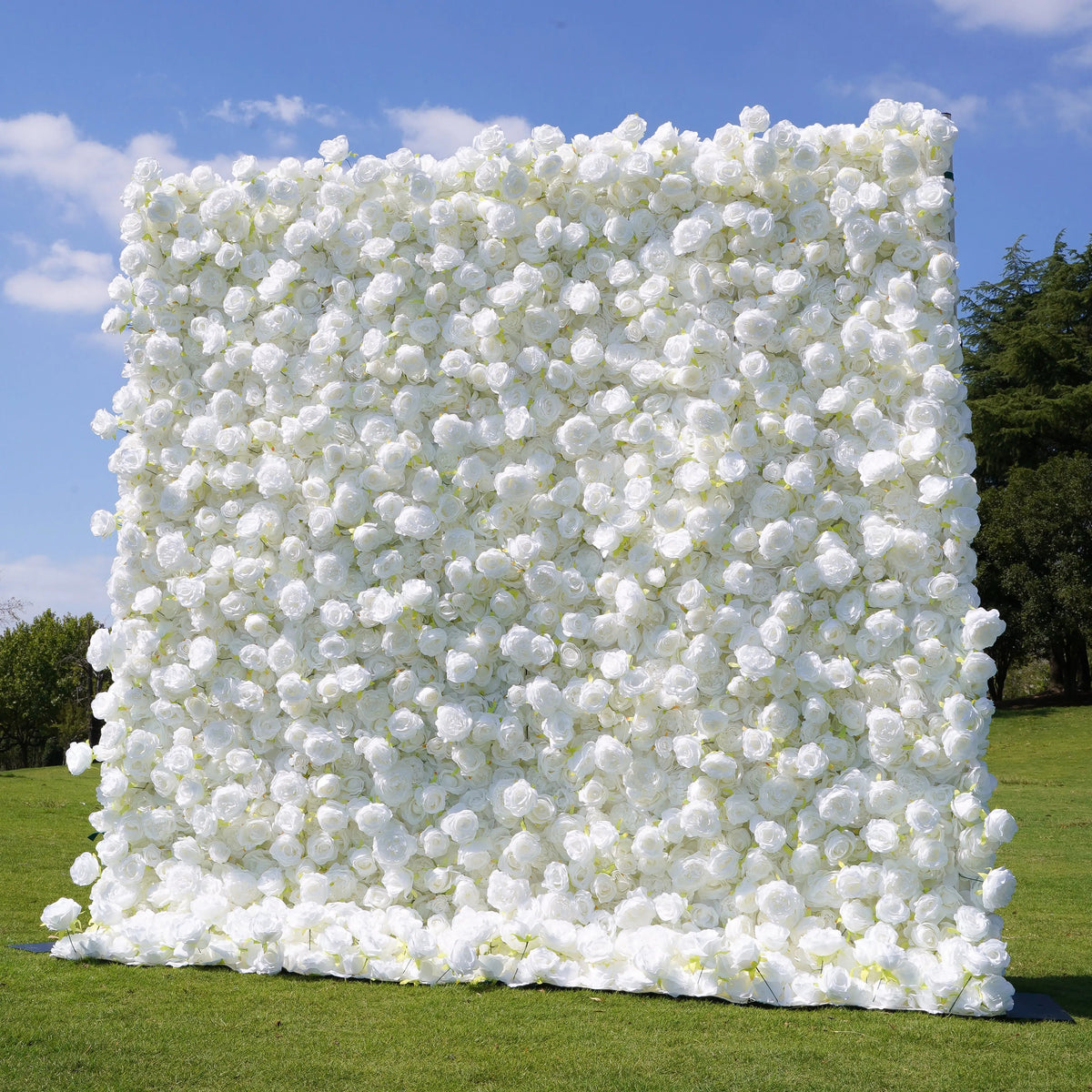 Angel：5D Fabric Artificial rolling up curtain flower wall (Ready to Ship)