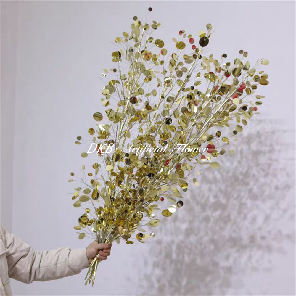 Artificial Glitter Plants Stems Decorative Glitter Sticks for Artificial Decorative Tree Vase DIY Wreath Decor - Free Shipping