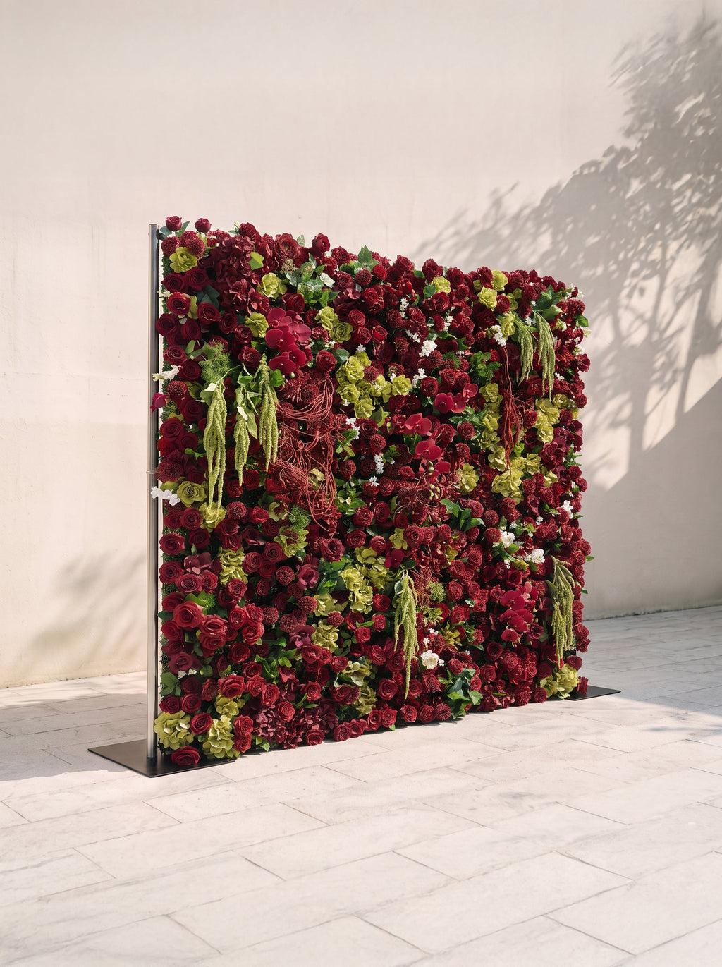 Brilena: 5D Fabric Artificial rolling up curtain flower wall