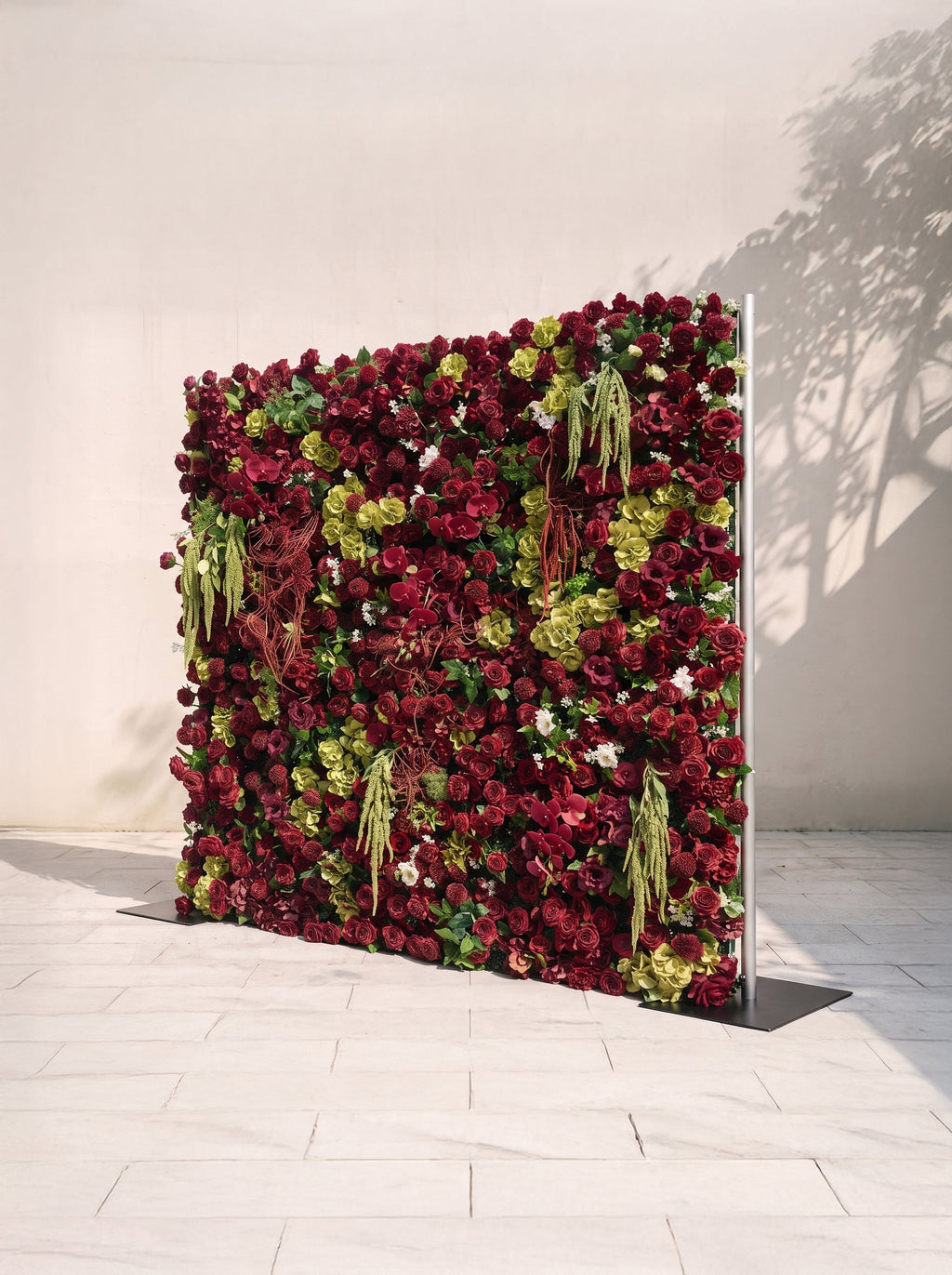 Brilena: 5D Fabric Artificial rolling up curtain flower wall