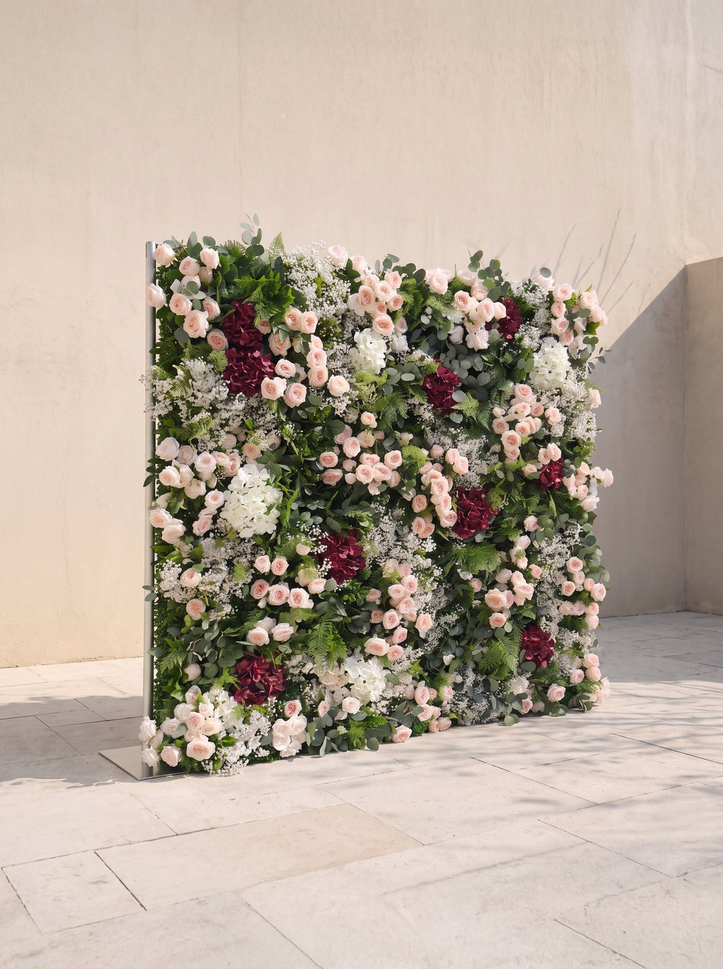 Brirose: 5D Fabric Artificial rolling up curtain flower wall