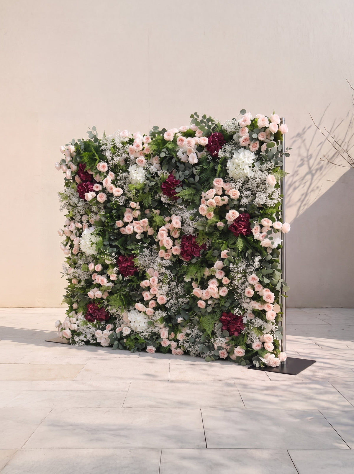 Brirose: 5D Fabric Artificial rolling up curtain flower wall