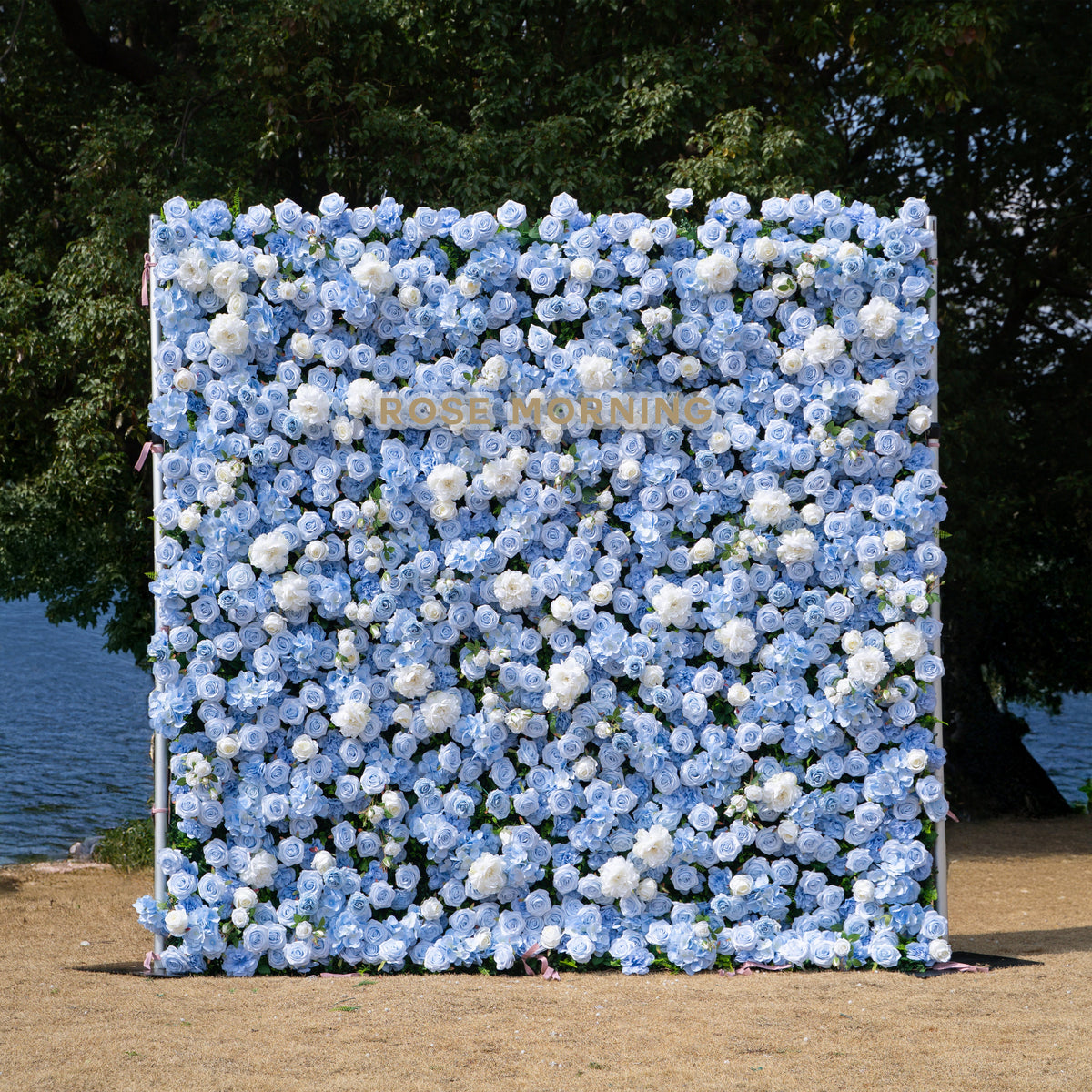 Clarissa：3D Fabric Artificial rolling up curtain flower wall