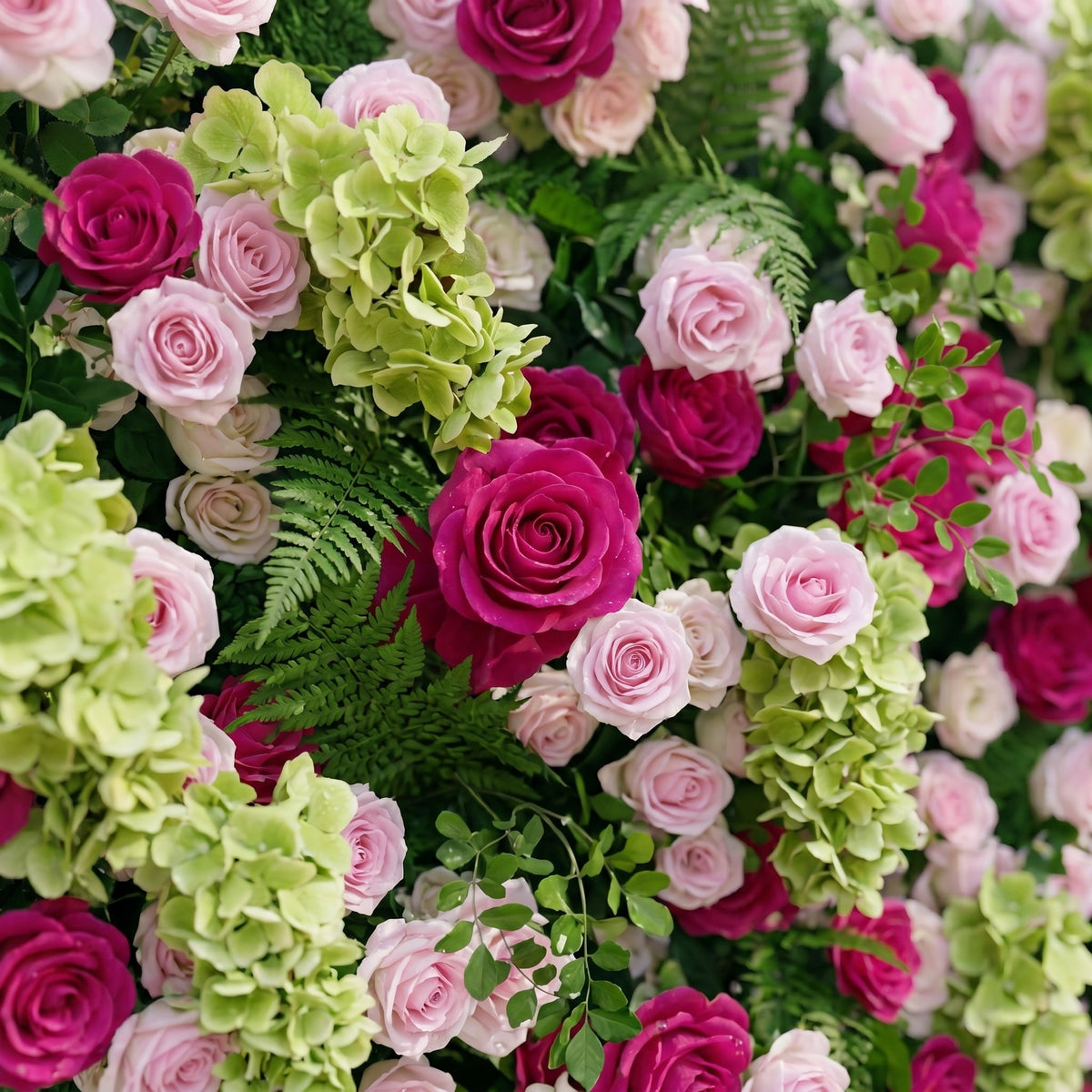 Cloravia: Premium 5D Dusty Rose & Lavender Silk Floral Wall Roll-Up Backdrop for Romantic Vintage Events