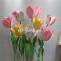 Colorful Elegant Giant Tulip Flower Set with Stand Custom Color Size for Wedding Event Stage Party Decoration Window Display - Free Shipping