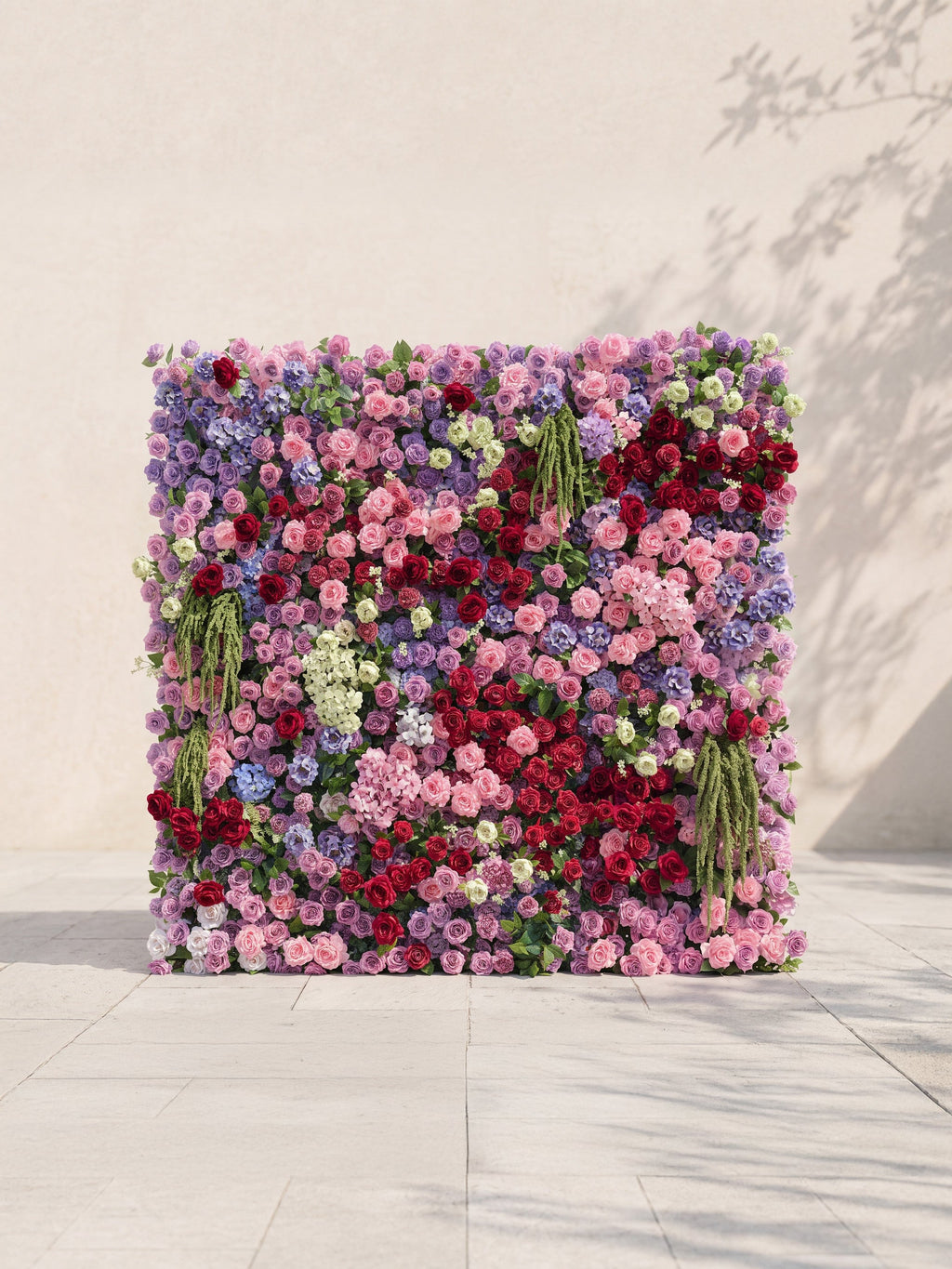 Corrielle: 5D Fabric Artificial rolling up curtain flower wall