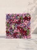 Corrielle: 5D Fabric Artificial rolling up curtain flower wall