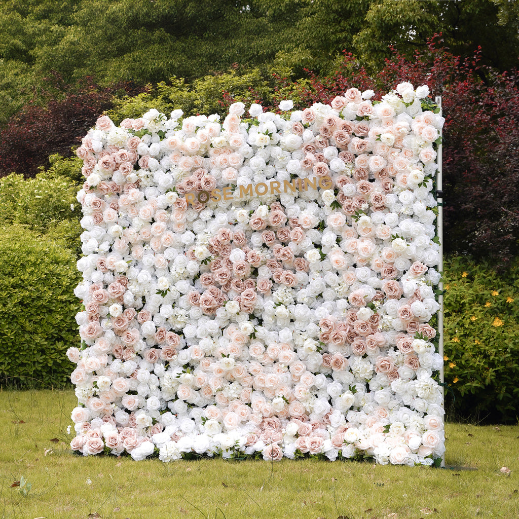 Corrine - 5D Fabric Roll Up Flower Wall for Wedding Party Event Backdrop Decoration