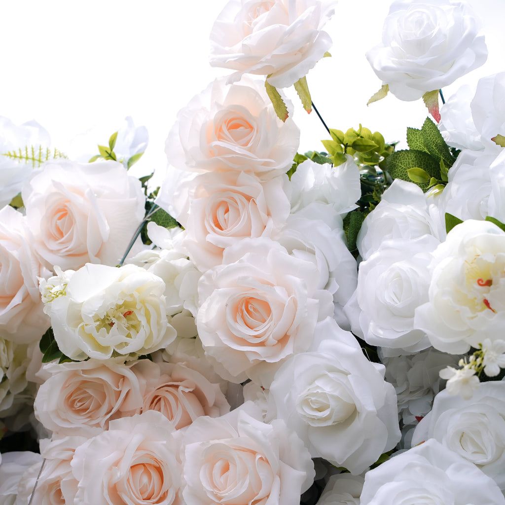 Corrine - 5D Fabric Roll Up Flower Wall for Wedding Party Event Backdrop Decoration