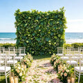 Artificial Plants Wall Panel Decorative 8*8ft Backdrop Lifelike Preserved High Simulation Green Plant Wall for Event Free Shipping