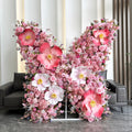 Flower butterfly Wall Decoration Party Event Decoration Backdrop 3d butterfly Wall Art Living Room Pink Decoration Free Shipping