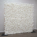 Hot Sale 8*8ft Artificial White Rose Wall Beautiful and Natural Silk Party Decoration Wedding Flower Wall Panel Free Shipping