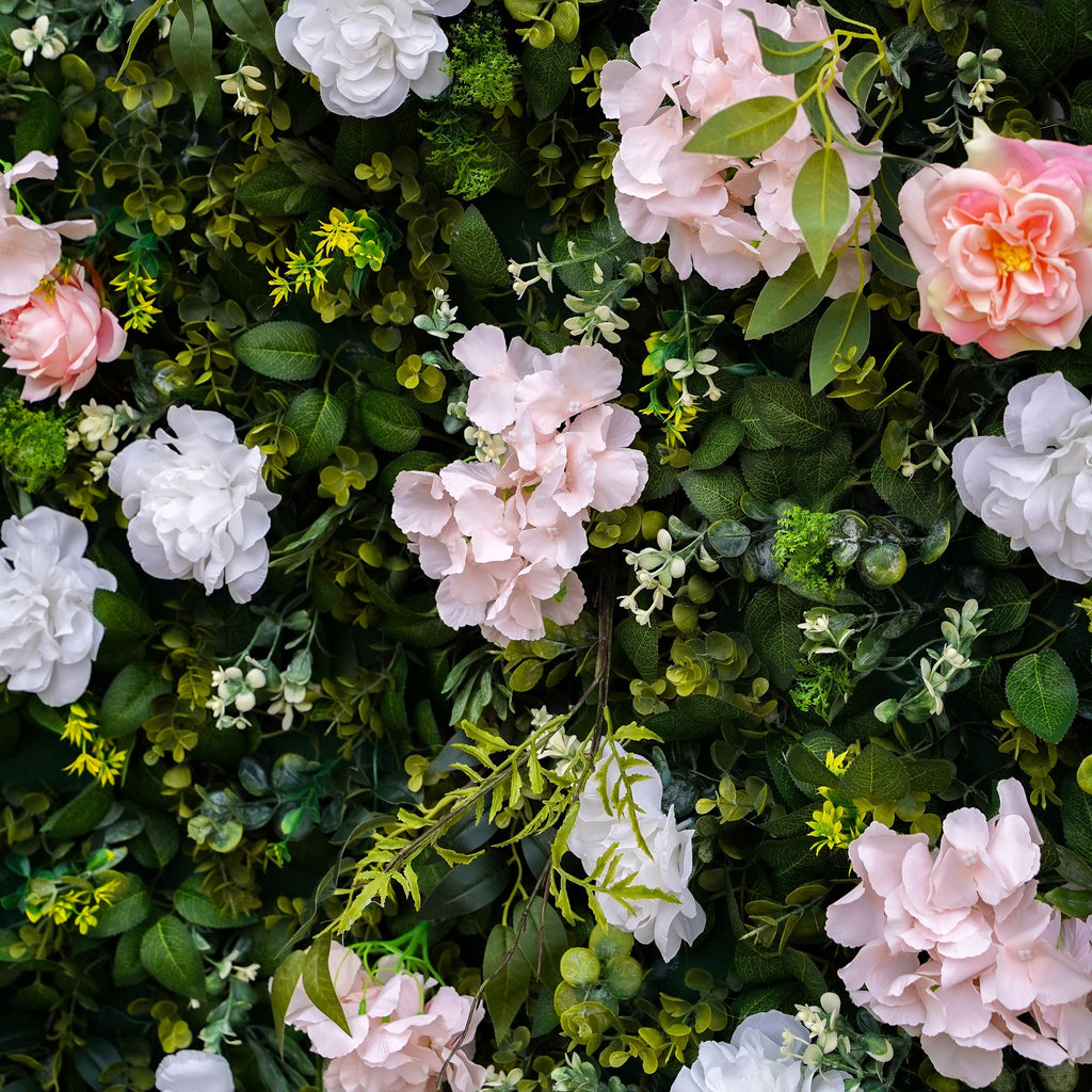 Lin:2D Fabric Artificial rolling up curtain flower wall 8ft x 8ft for weddings and events decoration