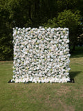 Avelora 4D Fabric Artificial rolling up curtain flower wall