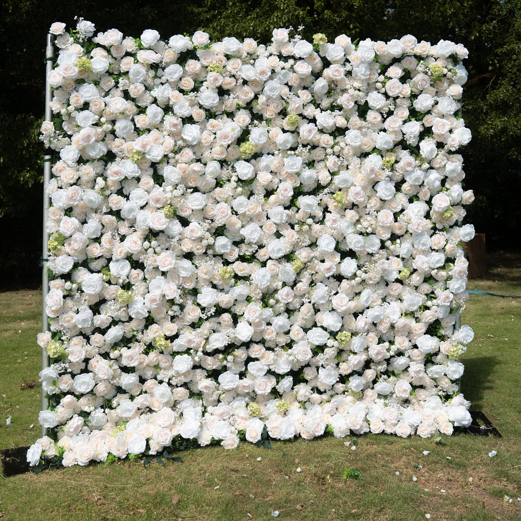 Avelora 4D Fabric Artificial rolling up curtain flower wall
