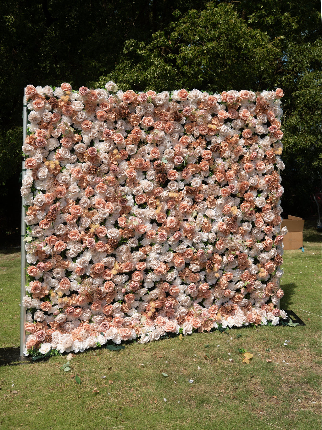 Novelleass 4D Fabric Artificial rolling up curtain flower wall