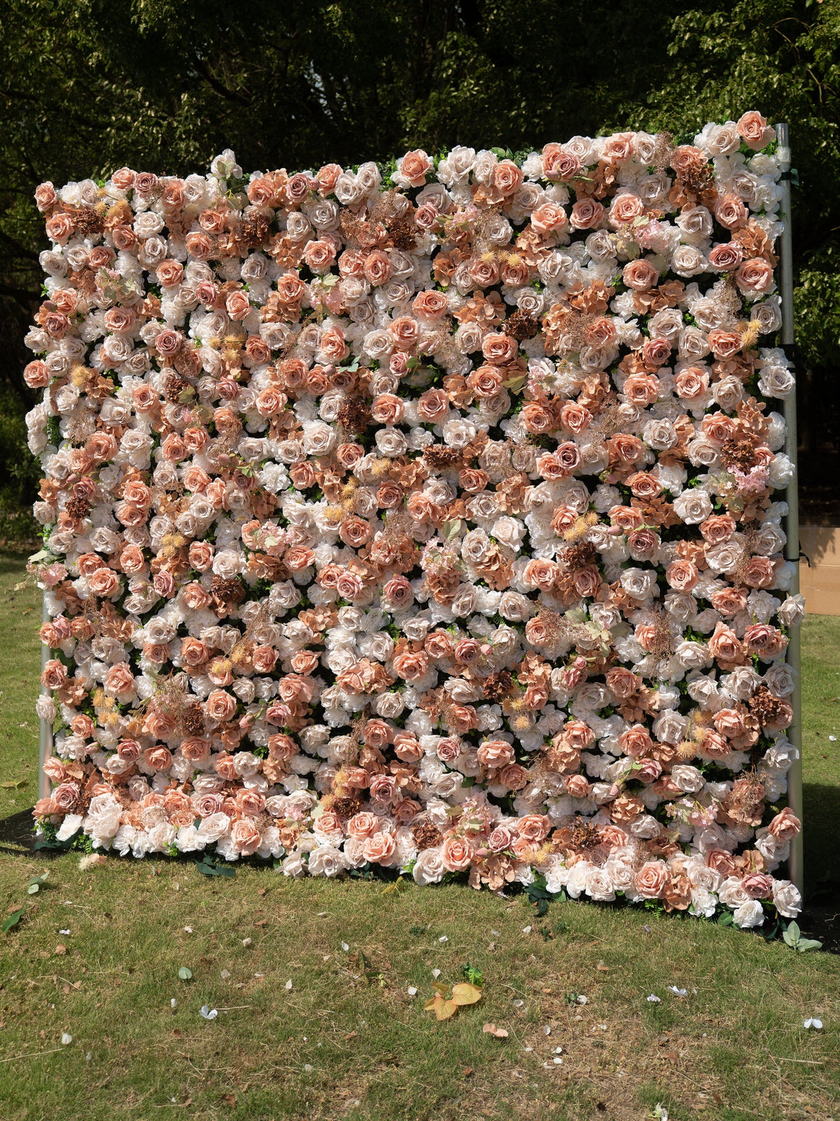 Novelleass 4D Fabric Artificial rolling up curtain flower wall
