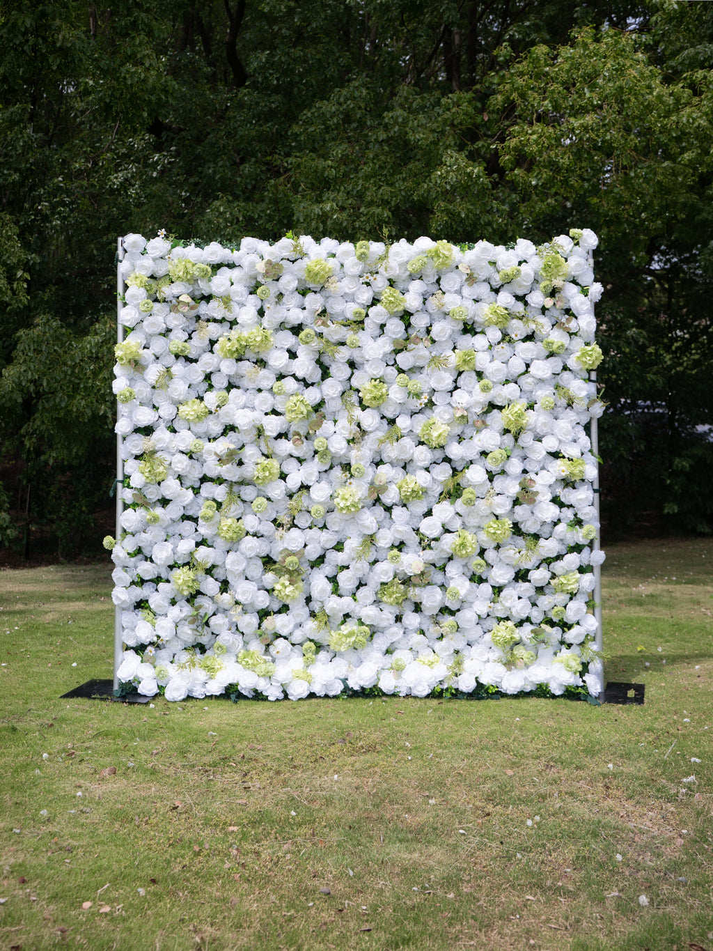 Novellea 4D Fabric Artificial rolling up curtain flower wall