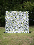Novellea 4D Fabric Artificial rolling up curtain flower wall