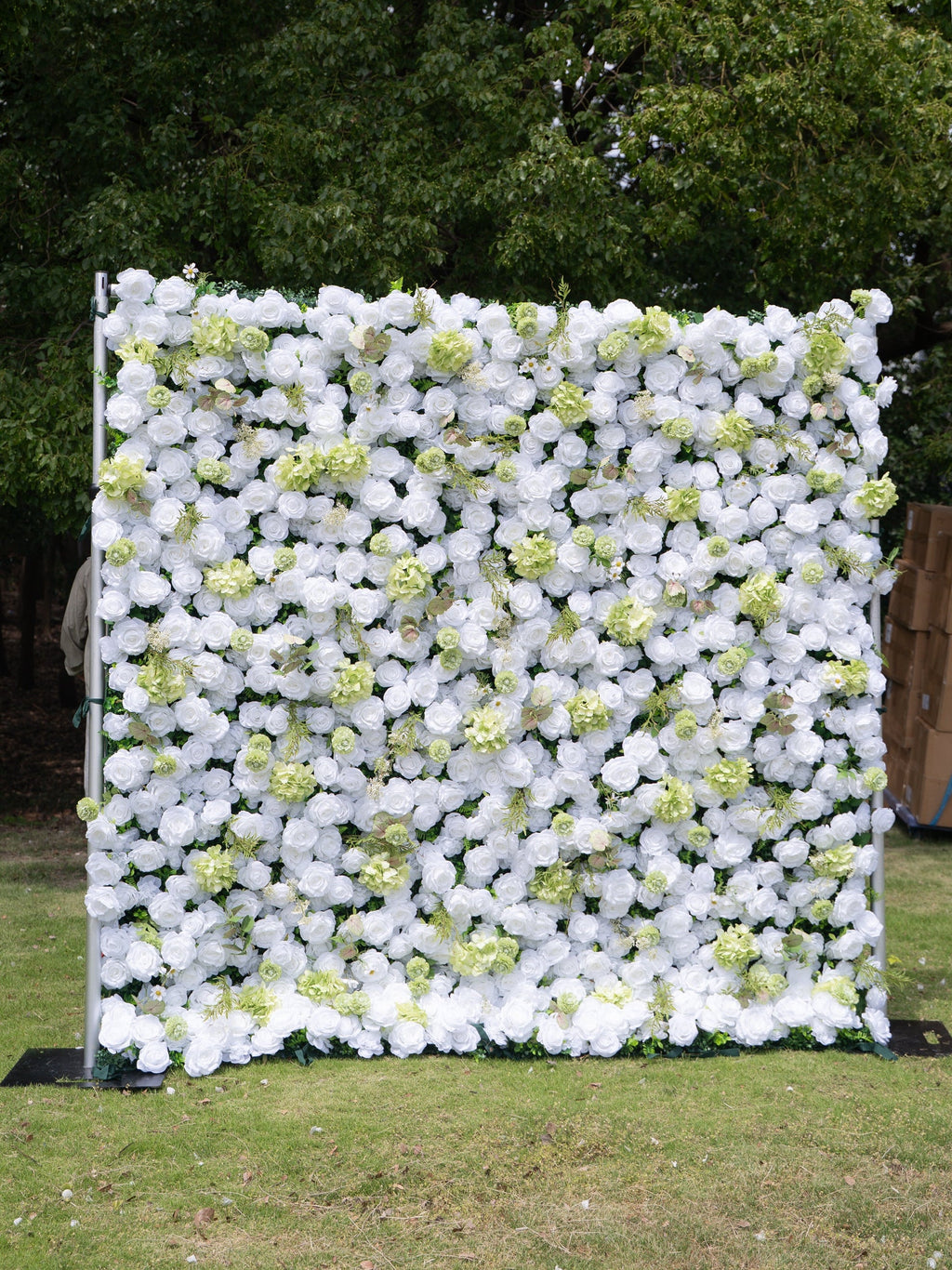 Novellea 4D Fabric Artificial rolling up curtain flower wall