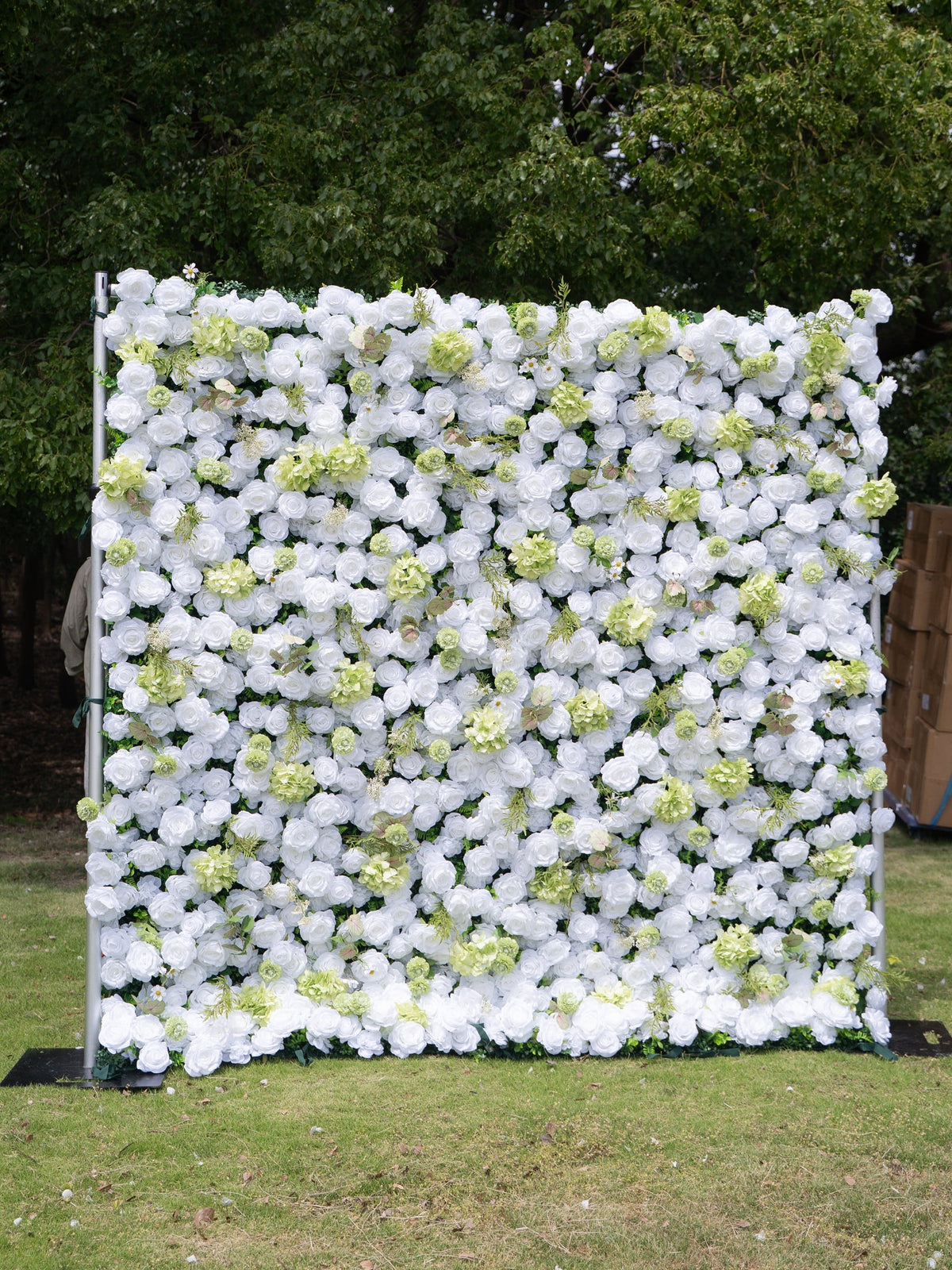 Novellea 4D Fabric Artificial rolling up curtain flower wall