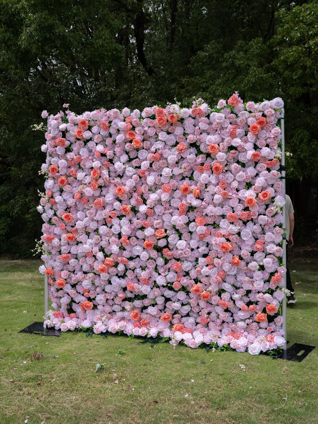 Marivelle 4D Fabric Artificial rolling up curtain flower wall