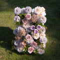 Amar：5D Fabric Artificial rolling up curtain flower wall