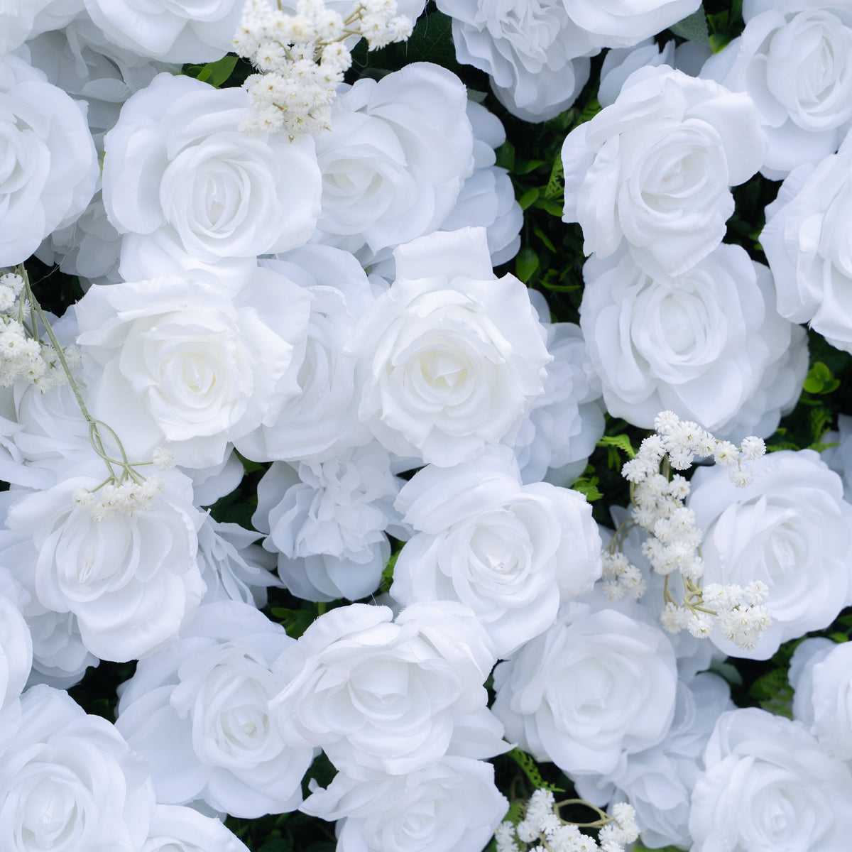 Ava：3D Fabric Artificial rolling up curtain flower wall