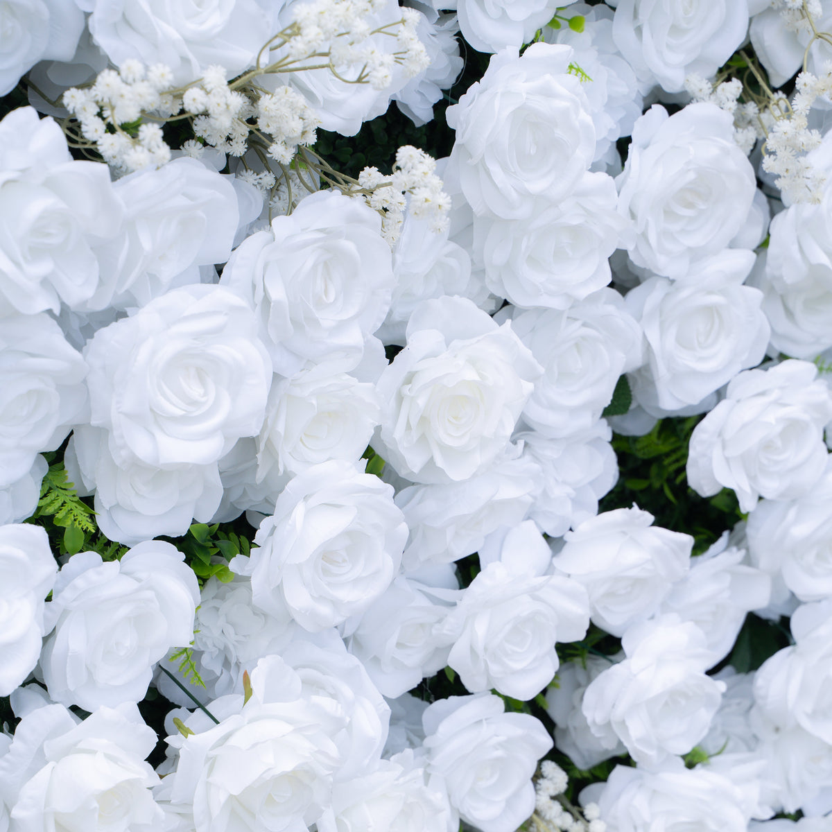 Ava：3D Fabric Artificial rolling up curtain flower wall