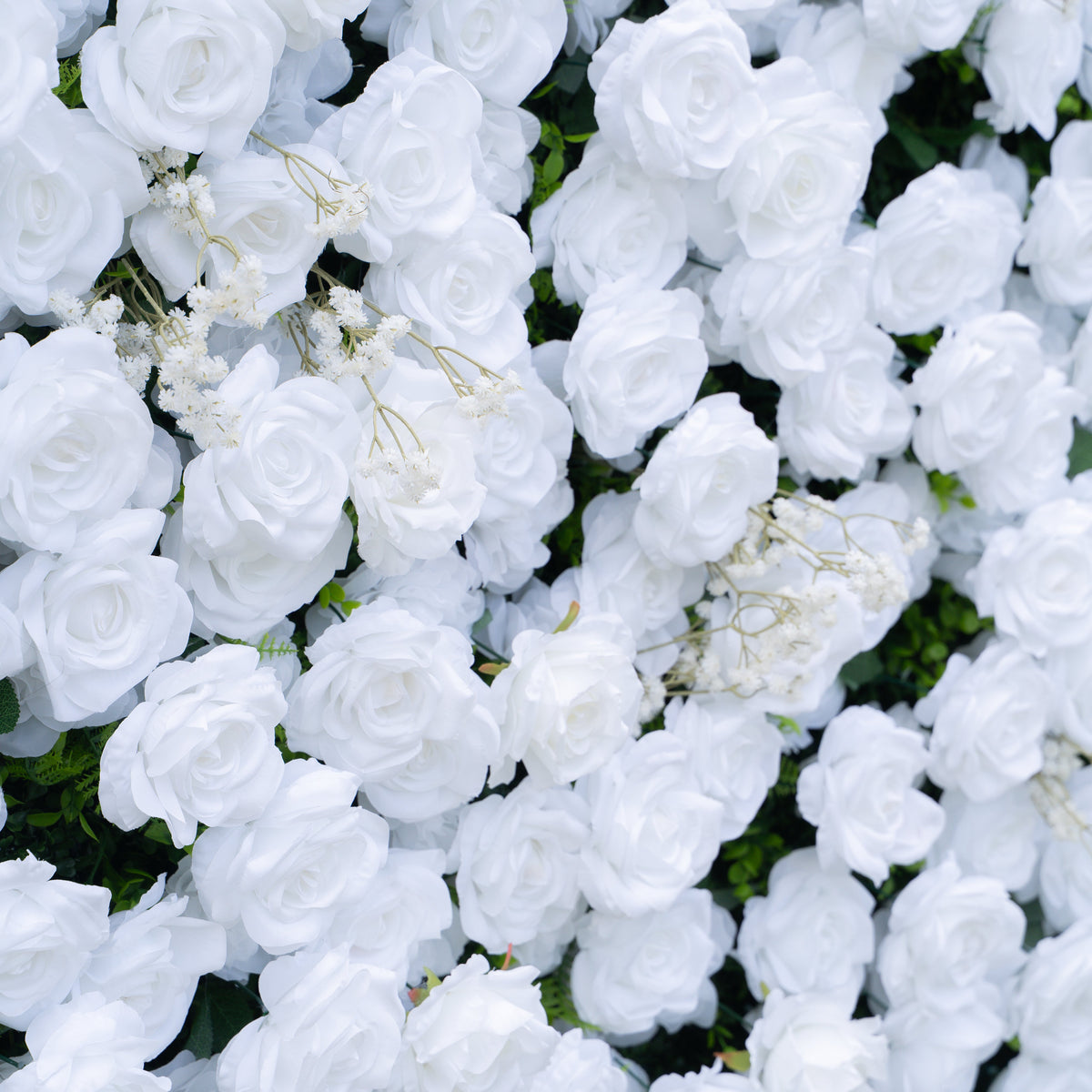 Ava：3D Fabric Artificial rolling up curtain flower wall