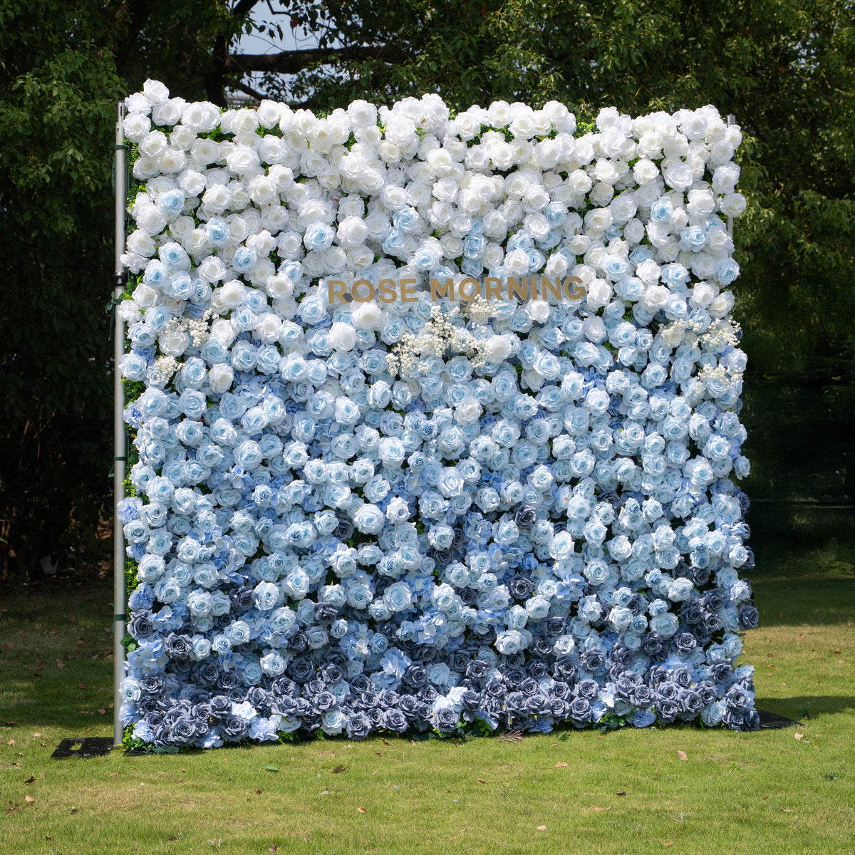 Cool：Fabric Artificial rolling up curtain flower wall