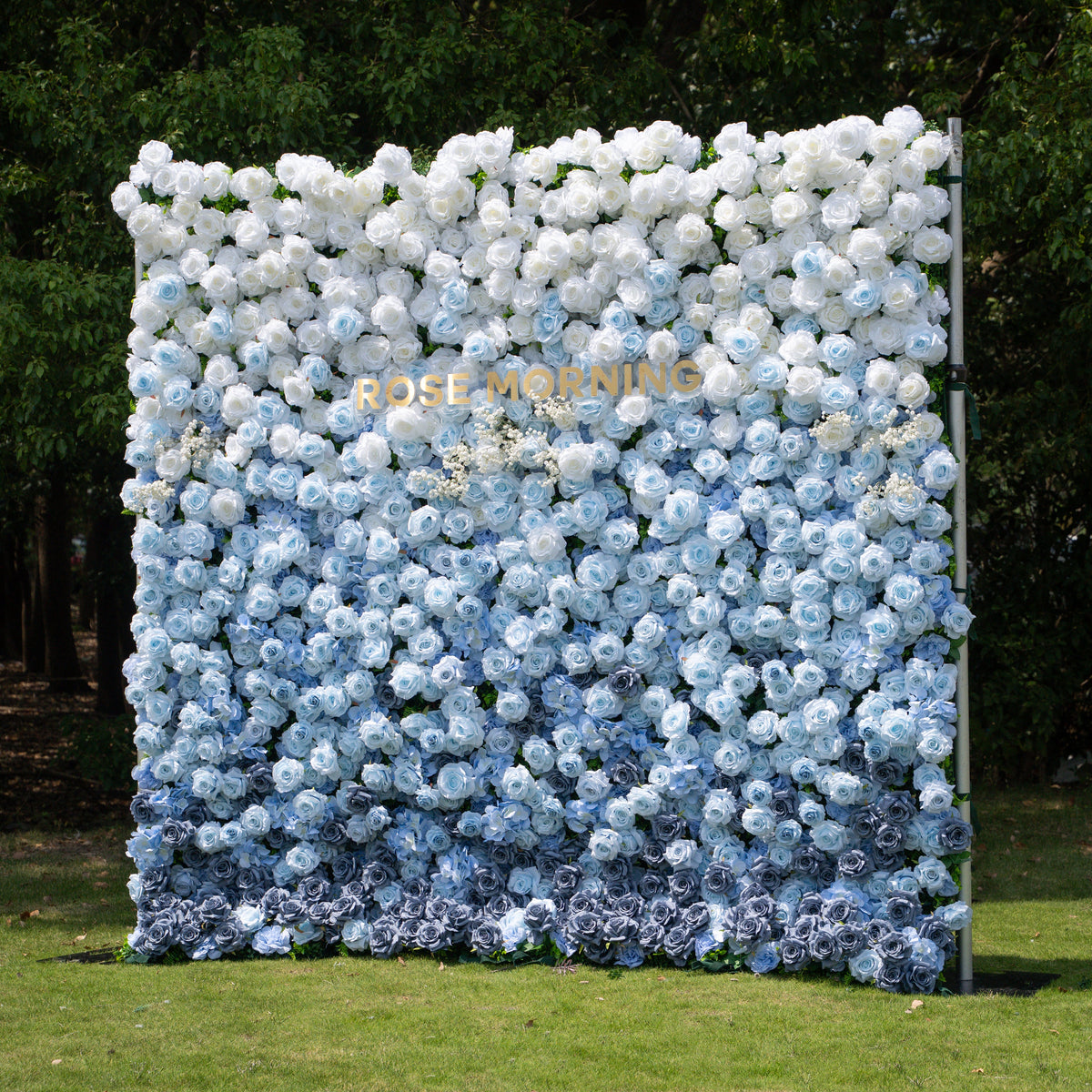 Cool：Fabric Artificial rolling up curtain flower wall