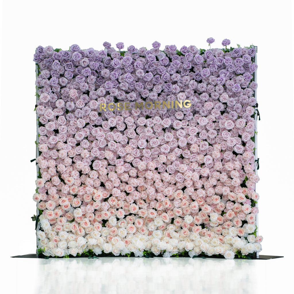 Michelle：3D Fabric Artificial rolling up curtain flower wall