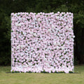 Whitepink: 3D Layered Flower Wall - Luxury Silk Rolling Backdrop (In US Stock 5-7 Days Delivered)