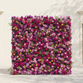 Daelsora: Luxury 5D Berry Purple & Fuchsia Pink Silk Floral Wall Backdrop for Modern Weddings & Galas
