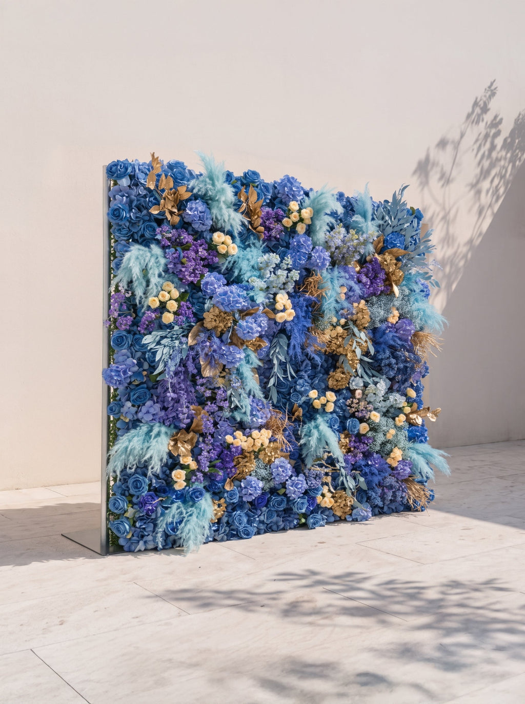 Davilsira: 5D Fabric Artificial rolling up curtain flower wall