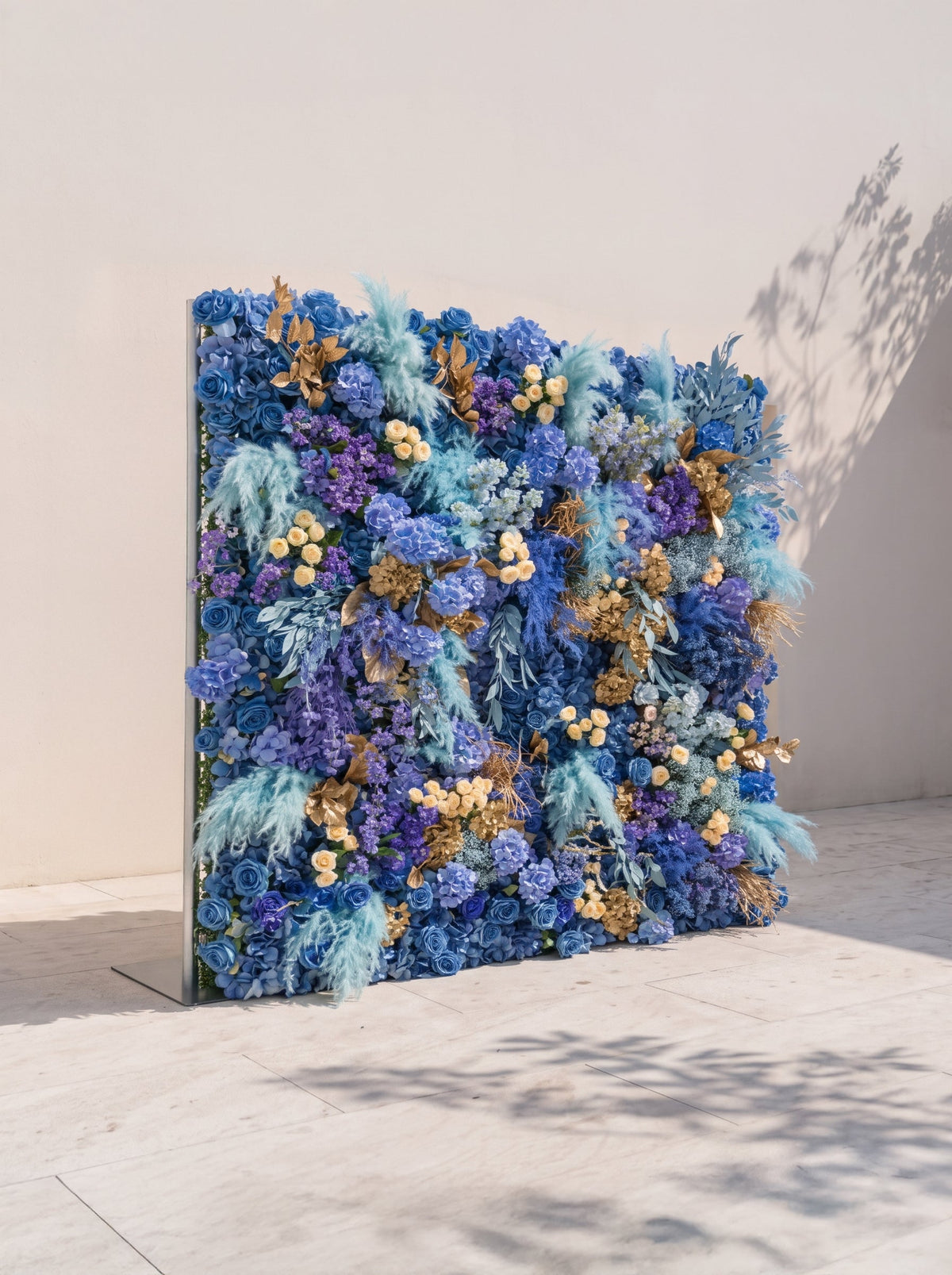 Davilsira: 5D Fabric Artificial rolling up curtain flower wall