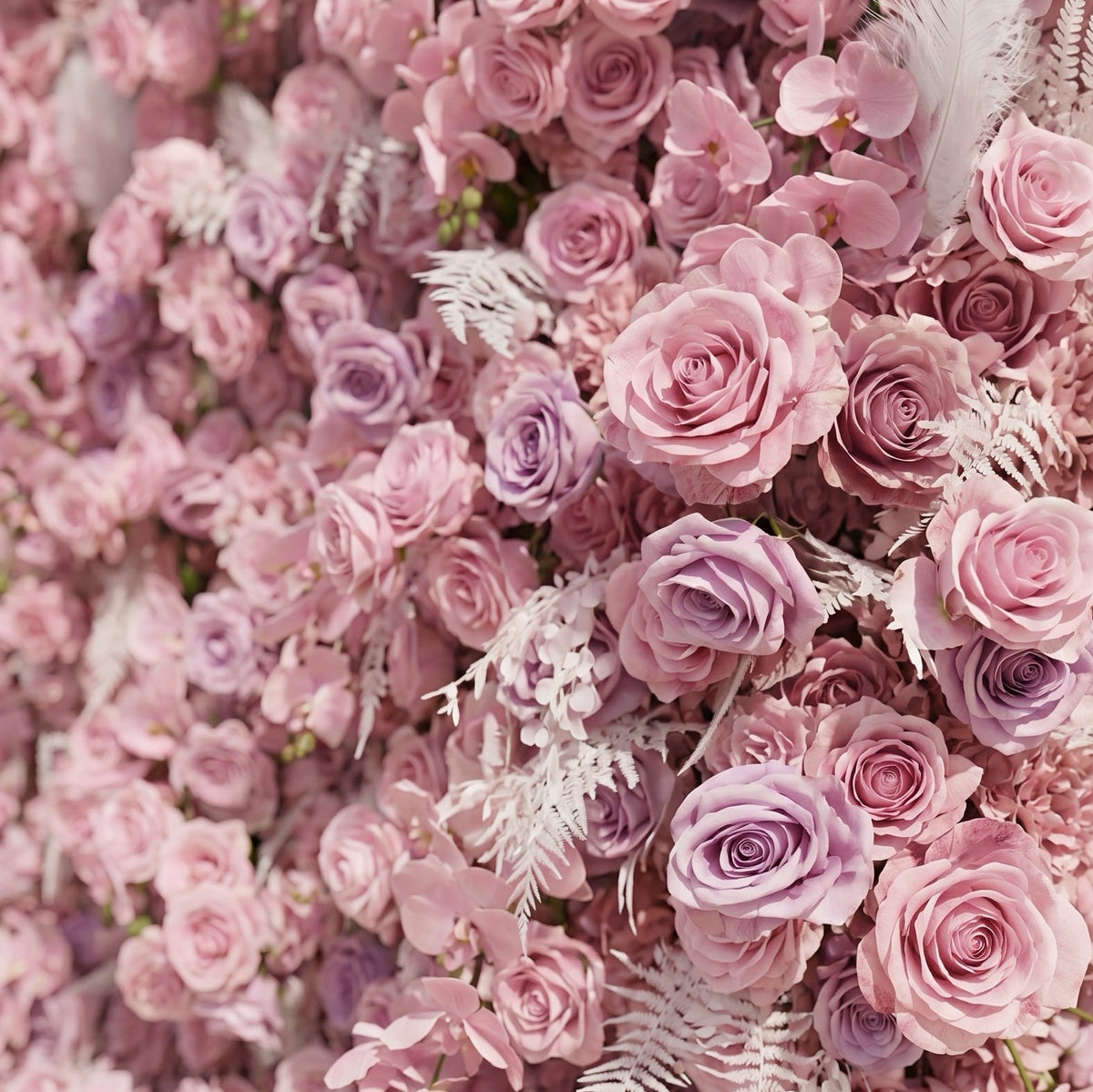 Emberiva: Luxury 5D Pink Silk Floral Wall Roll-Up Backdrop for Elegant Minimalist Weddings