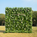 Mattia：5D Fabric Artificial rolling up curtain flower wall