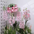 Finished High Quality Decorative Large Larkspur Lily of the Valle Handmade Giant Flower Set for Wedding Stage Window Display - Free Shipping