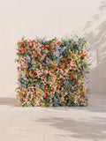 Florlena: 5D Fabric Artificial rolling up curtain flower wall