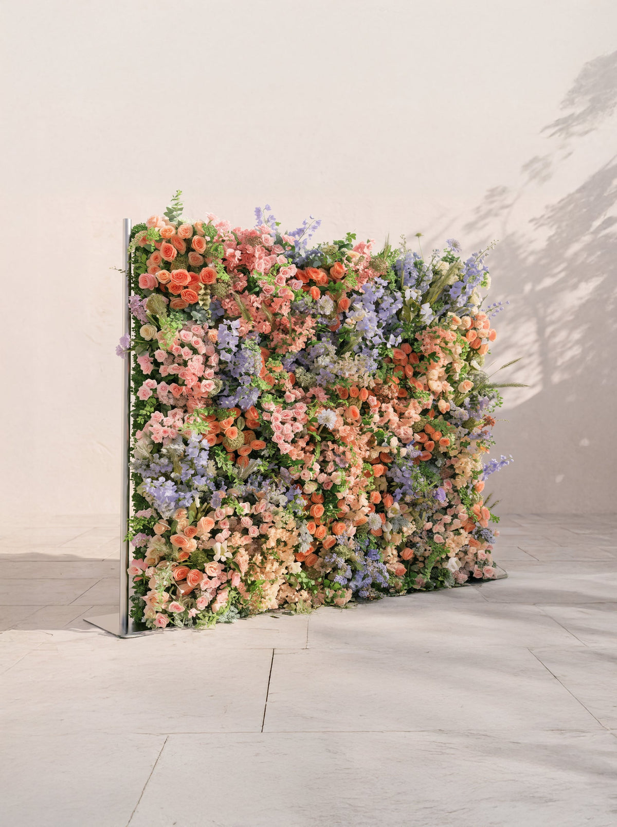 Florlena: 5D Fabric Artificial rolling up curtain flower wall